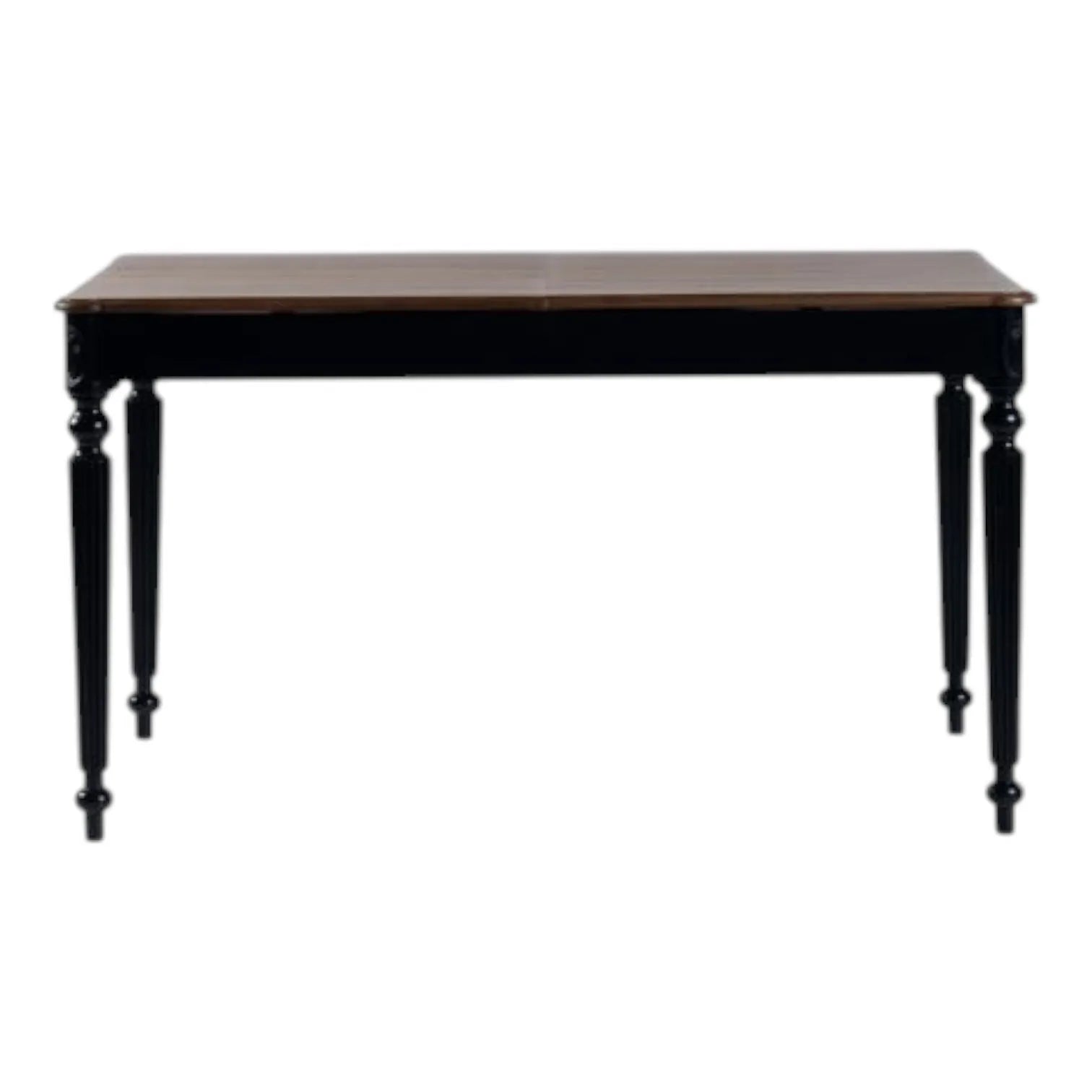 HASAGAÇ Camilo Modern Rectangular Wooden Dining Table - Walnut & Black