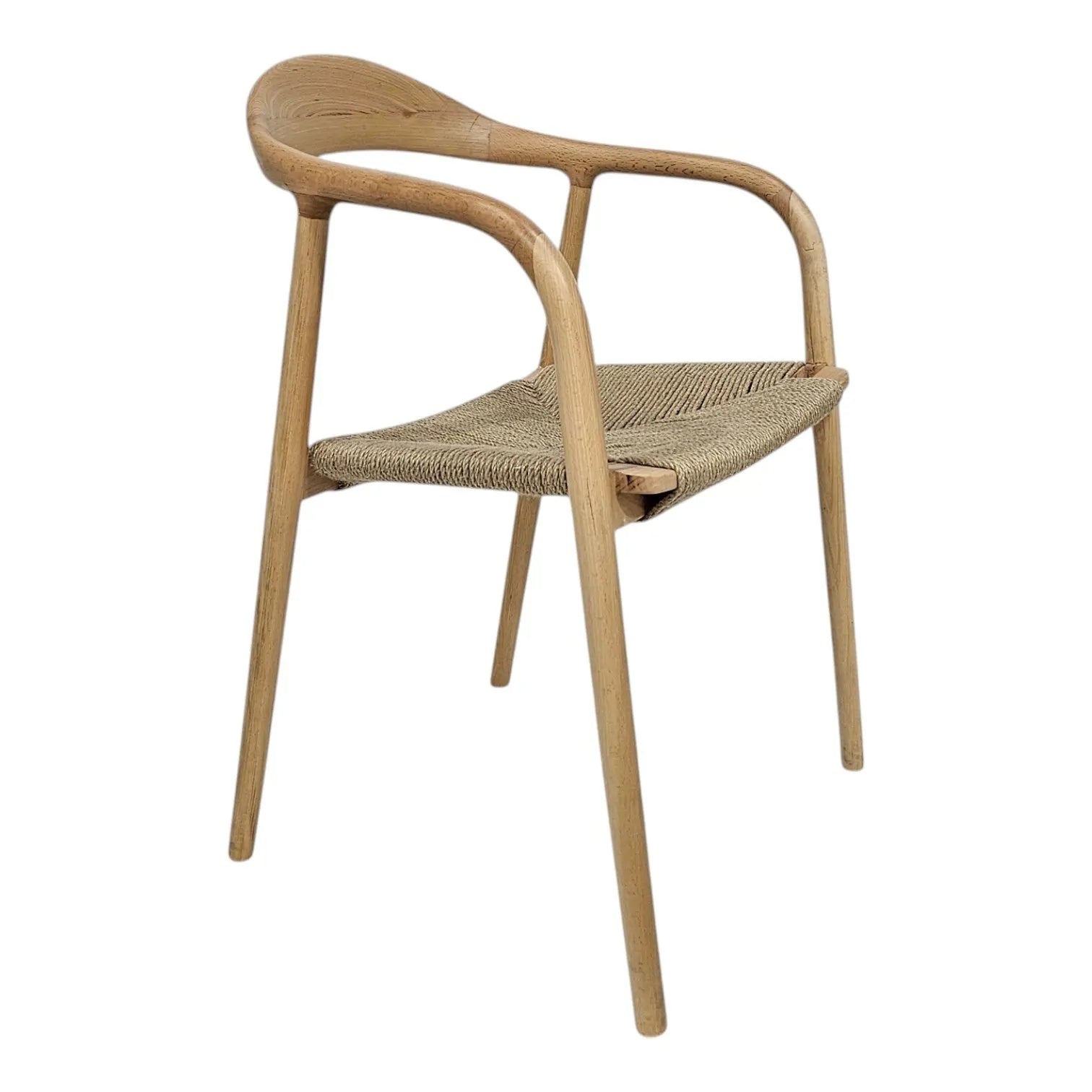 HASAGAC Zola Modern Wooden Chair | Dining & Study Chair with Woven Seat