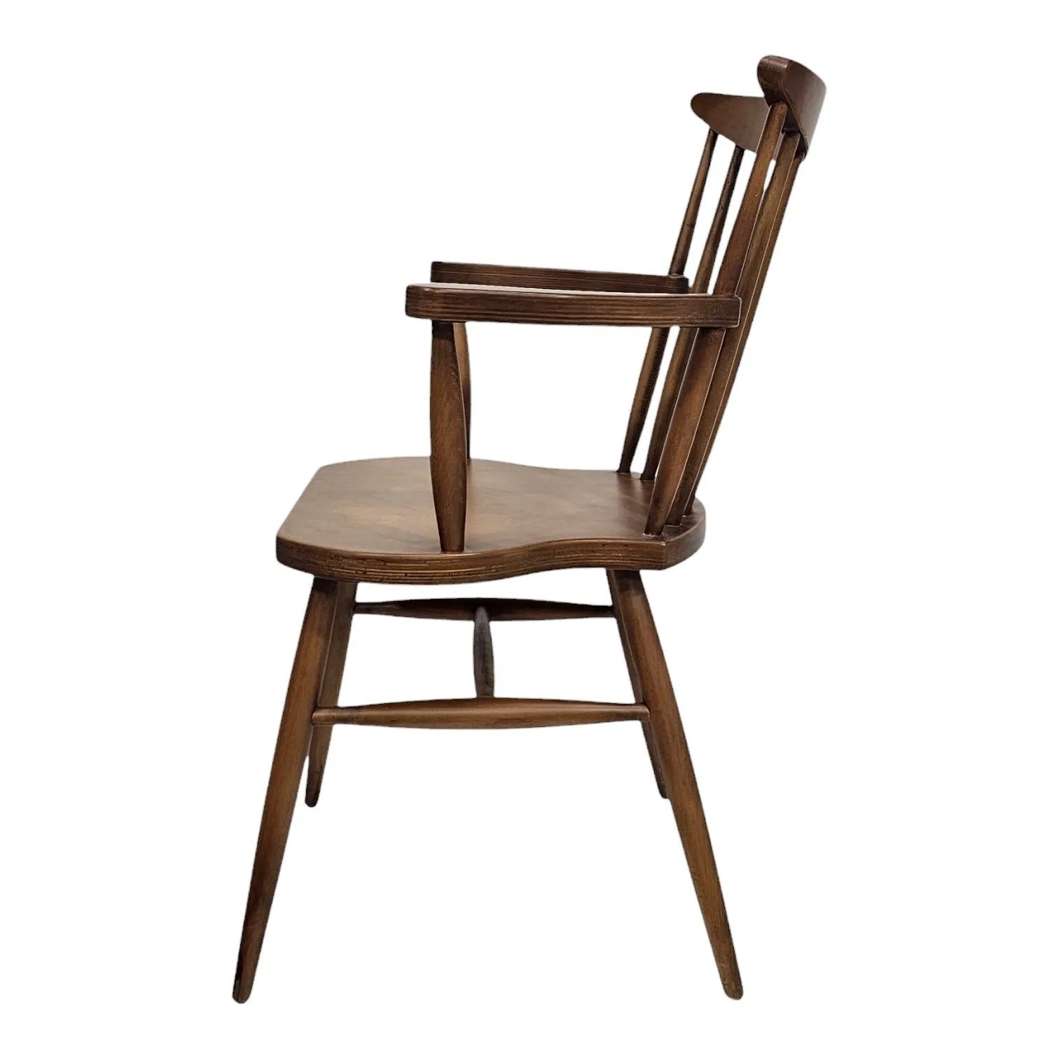 HASAGAÇ Toskana Modern Ahşap Yemek Sandalyesi - Kolçaklı Ergonomik Tasarım