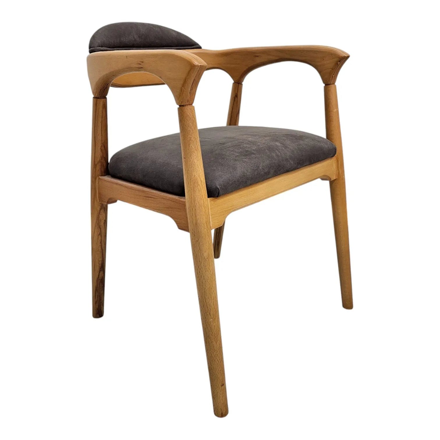 HASAGAÇ Pura Modern Wooden Chair | Comfortable Fabric Seating