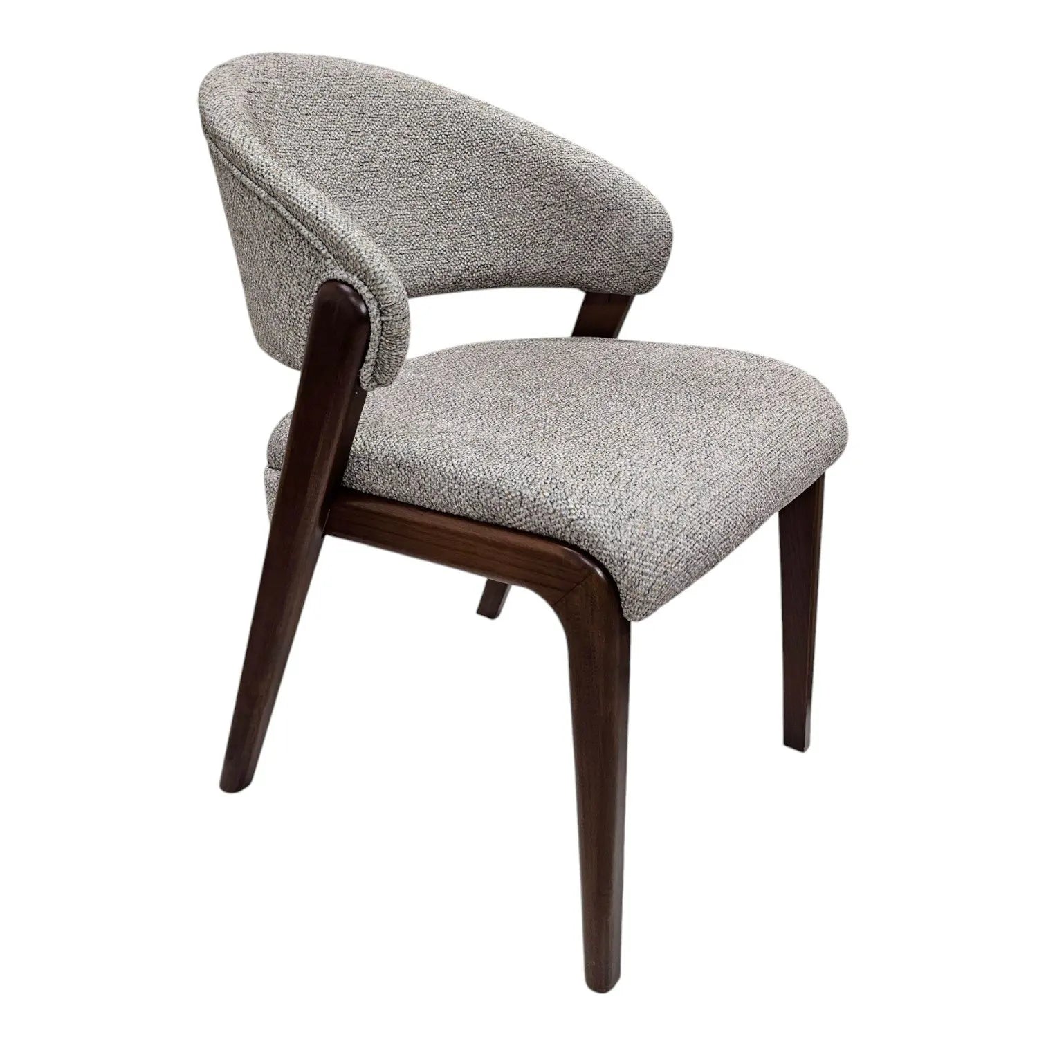 HASAGAC Far Modern Wooden Chair | Comfortable Fabric Upholstered Dining and Study Chair