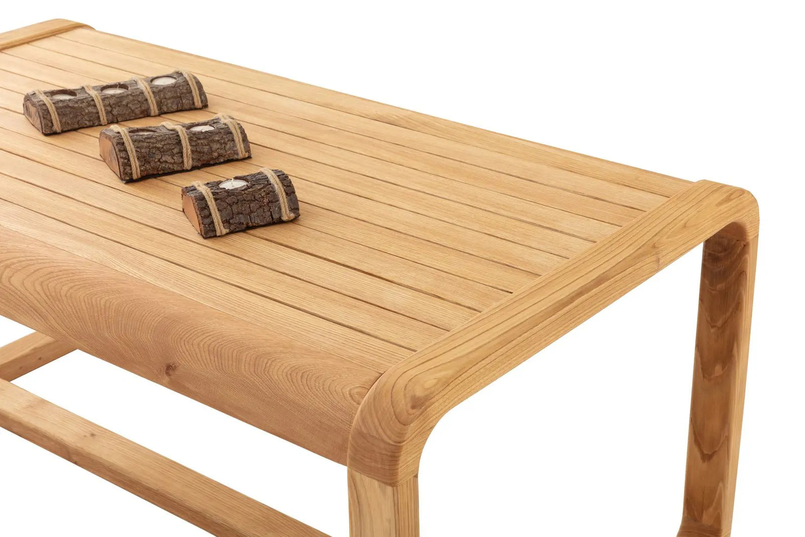 HASAGAÇ Sei Balcony Set | Luxury Natural Wood Outdoor Seating Group