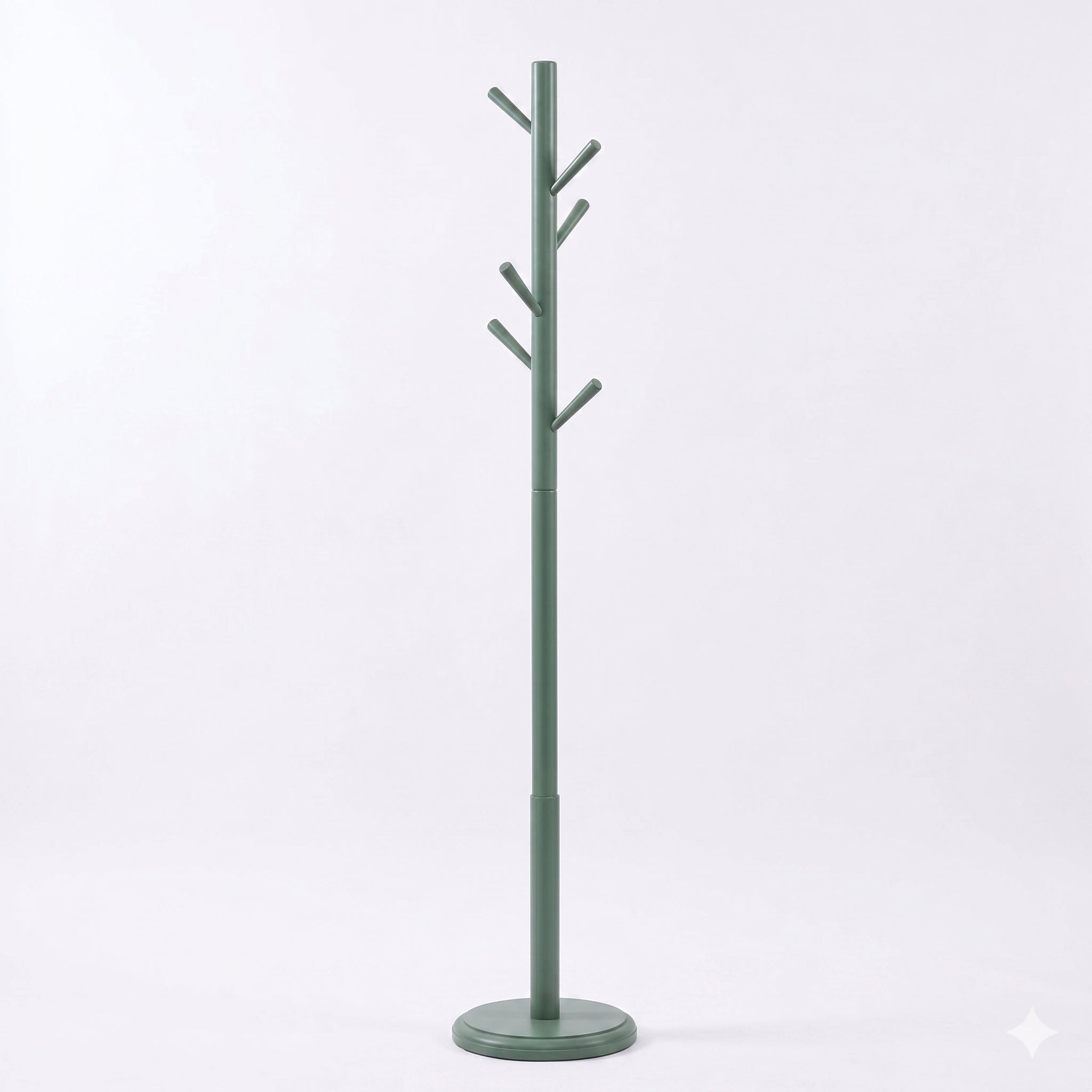 HASAGAÇ Mono Askılık 6750 - Mint Yeşil Ahşap Dikey Portmanto Dilsiz Uşak 178cm