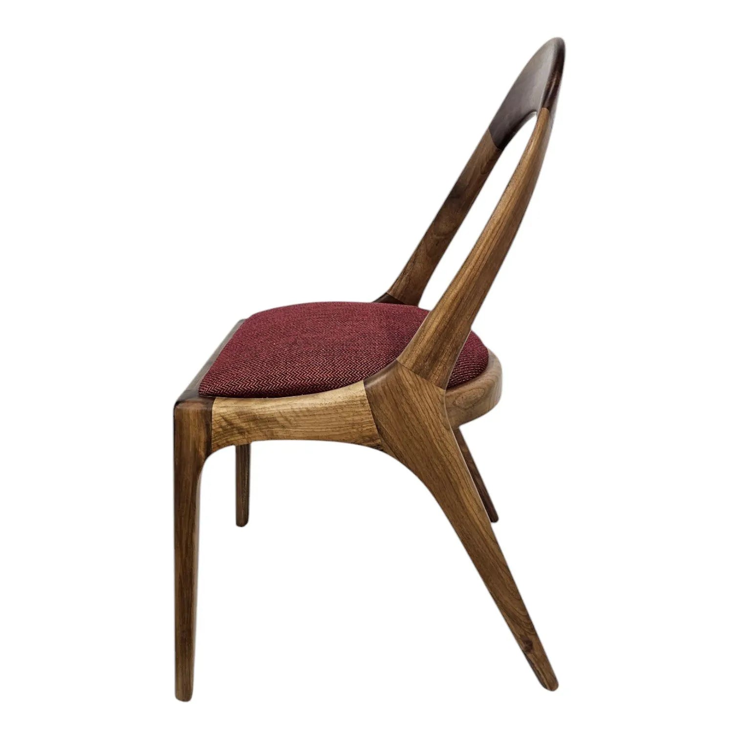 HASAGAÇ Mandarino Modern Ahşap Yemek Sandalyesi - Ergonomik Tasarım, Masif Ceviz