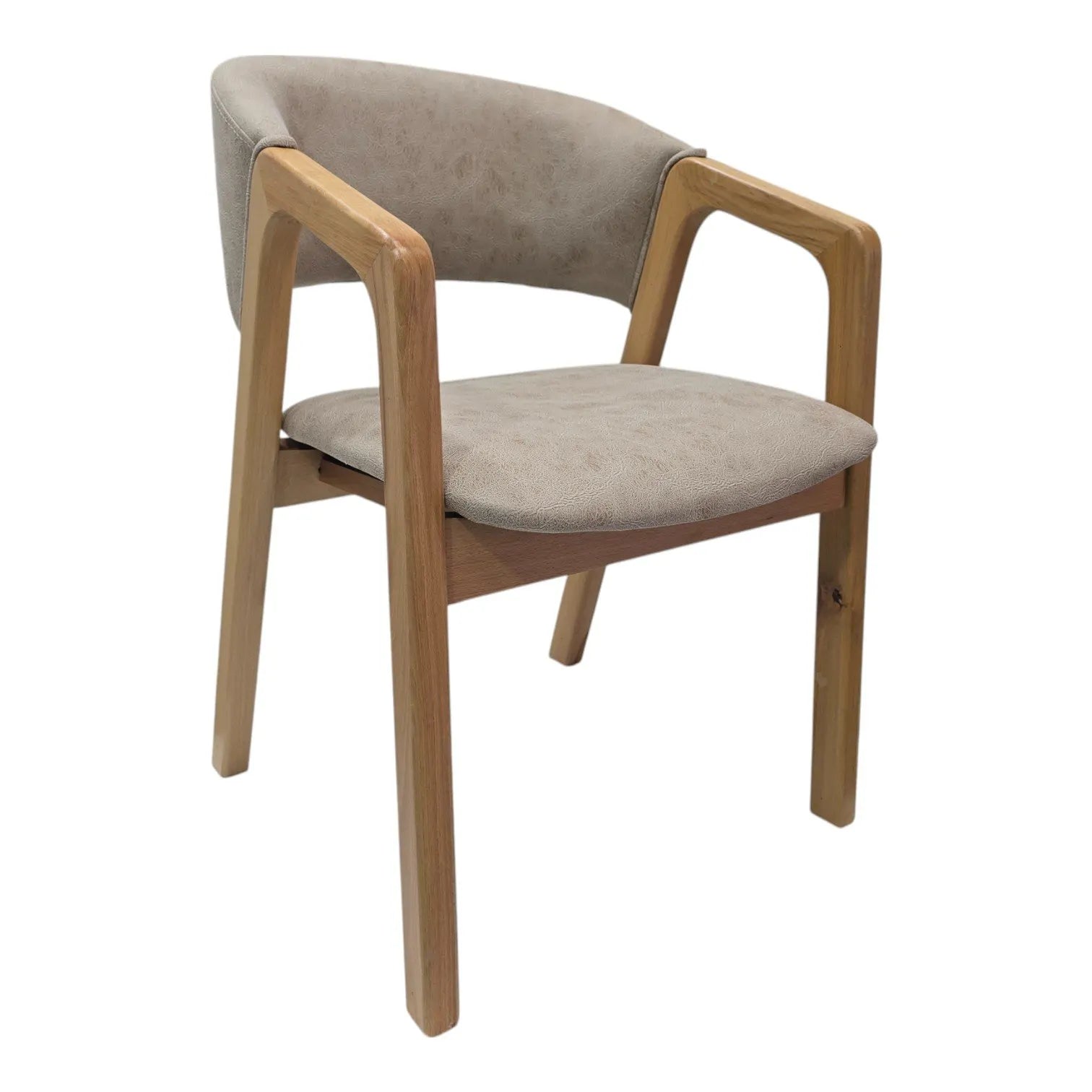 HASAGAÇ Budri Modern Wooden Chair | Comfortable Dining & Study Chair