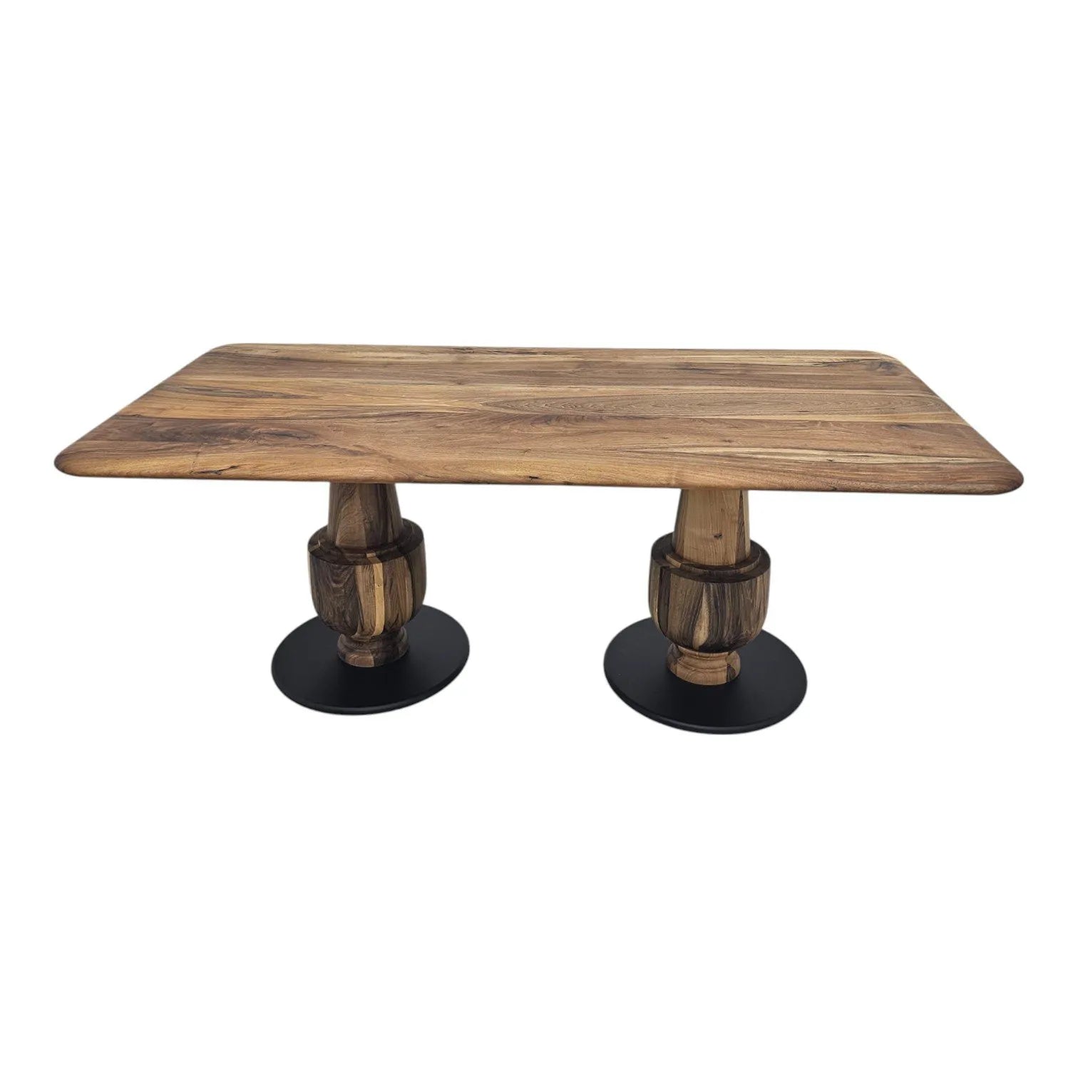 HASAGAÇ Luciano Solid Wood Rectangular Dining Table - Modern & Rustic Design
