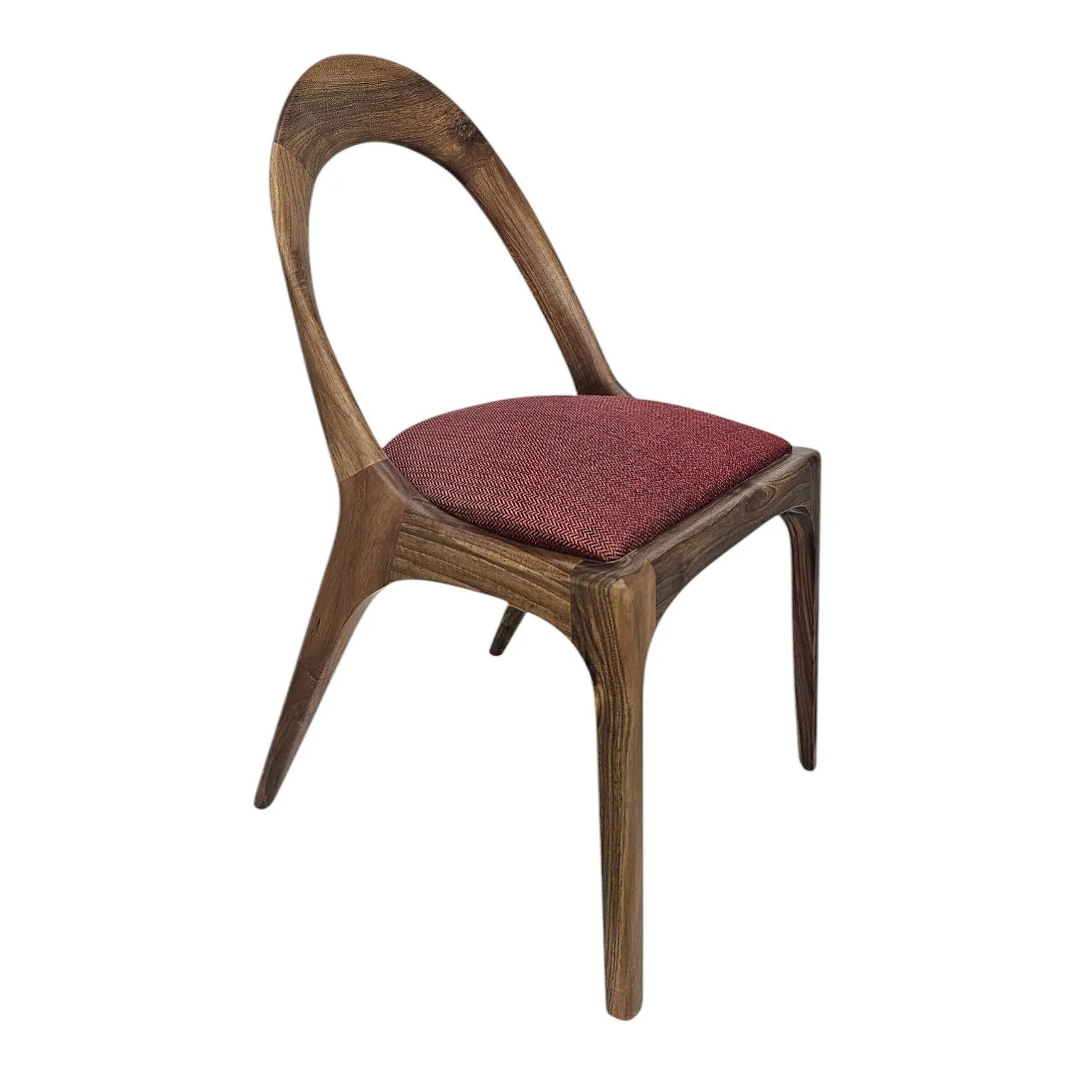 HASAGAC Mandarino Modern Wooden Dining Chair - Ergonomic Design, Solid Walnut