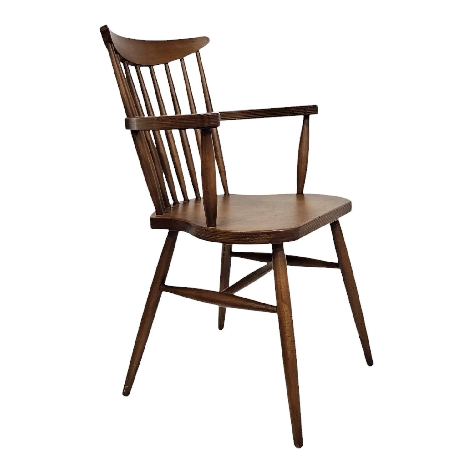 HASAGAÇ Tuscany Modern Wooden Dining Chair - Ergonomic Design with Armrests